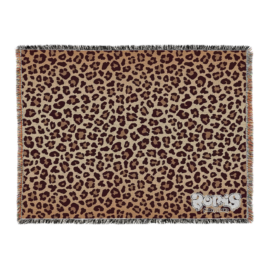 Boris "Heavy Rocks" Leopard Throw Blanket