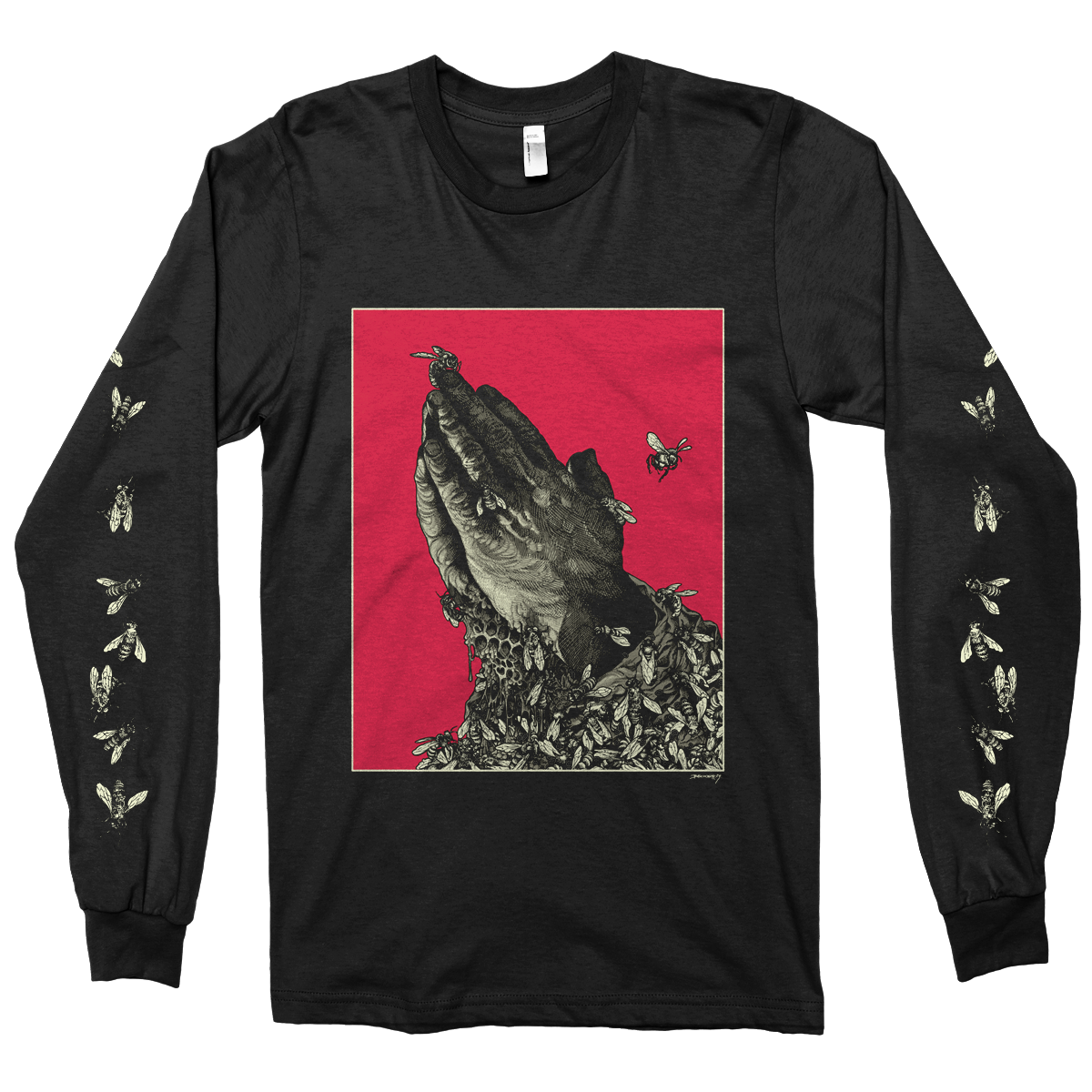 Richey Beckett "Worker Bees" Premium Black Longsleeve