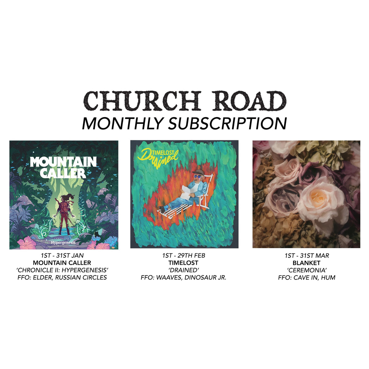 Church Road Monthly Subscription