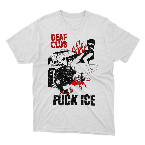 ICE BAHN fork サイン入りFSL tシャツ Deaf Club 