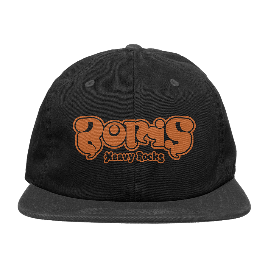 Boris "Heavy Rocks: Orange Logo" Black Dad Hat