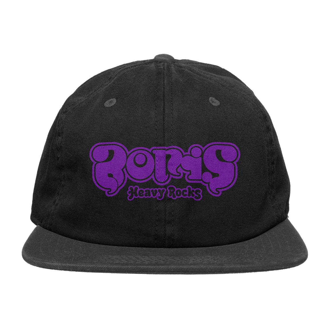 Boris "Heavy Rocks: Purple Logo" Black Dad Hat