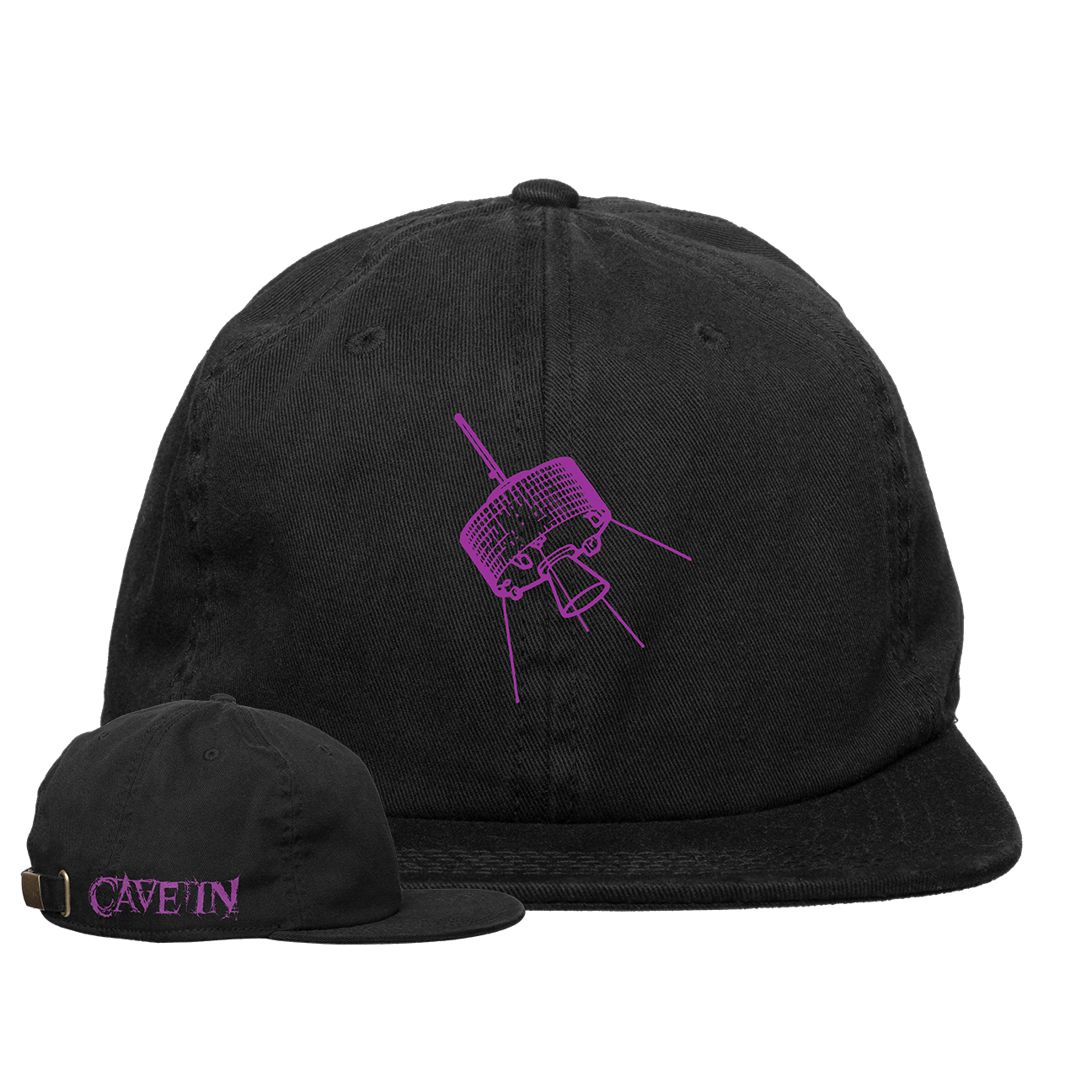Cave In "Satellite: Purple" Black Dad Hat