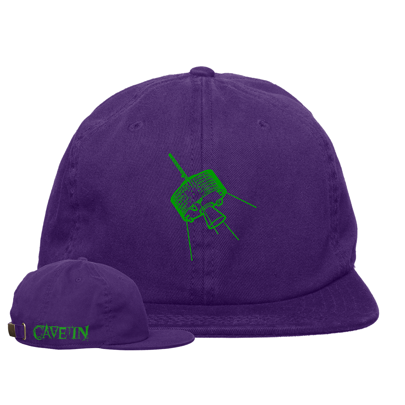 Cave In "Satellite: Green" Purple Dad Hat