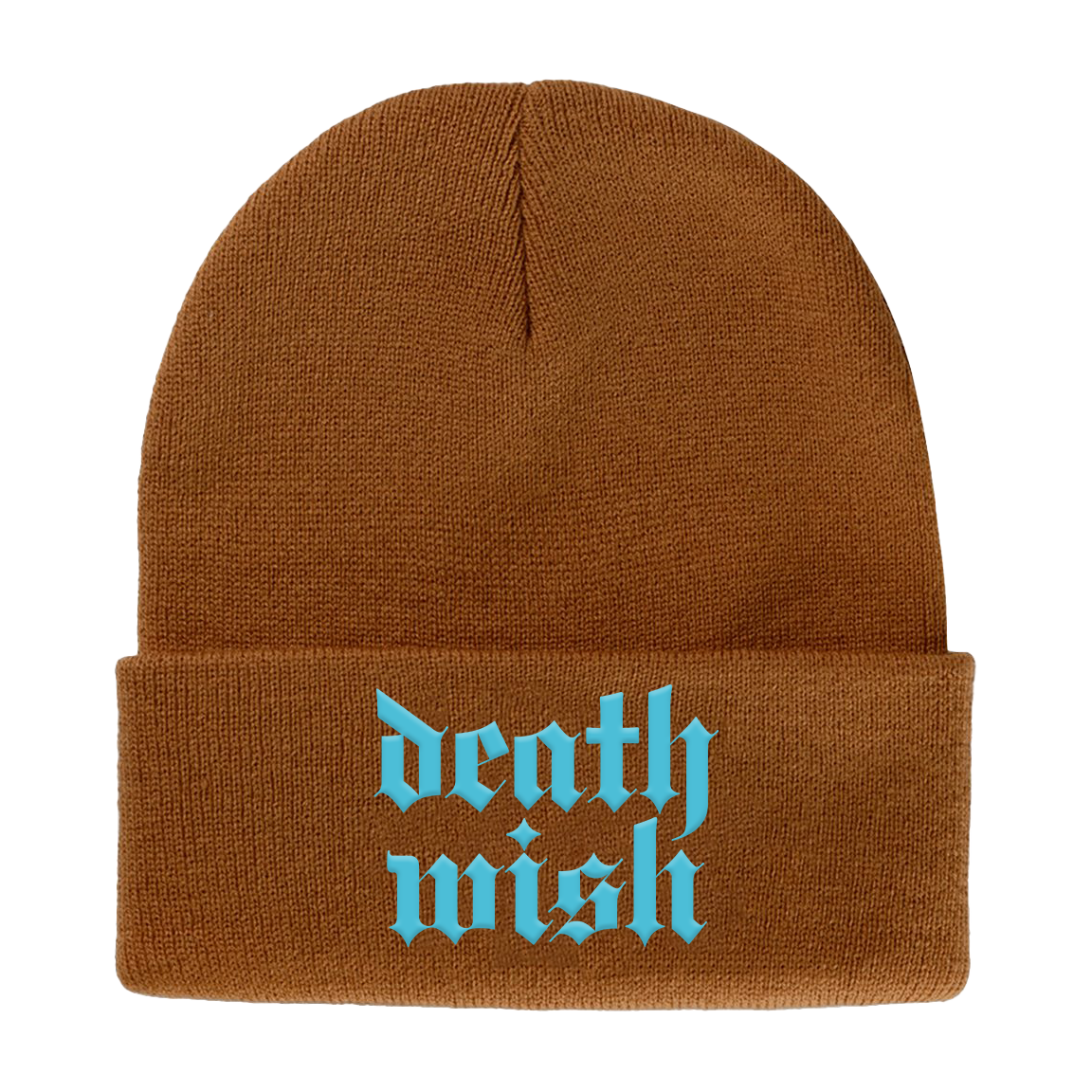 Deathwish "Stacked Logo: Blue" DRI DUCK Saddle Embroidered Beanie