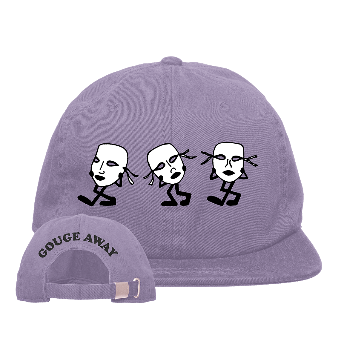 Gouge Away "Masks" Lavender Dad Hat
