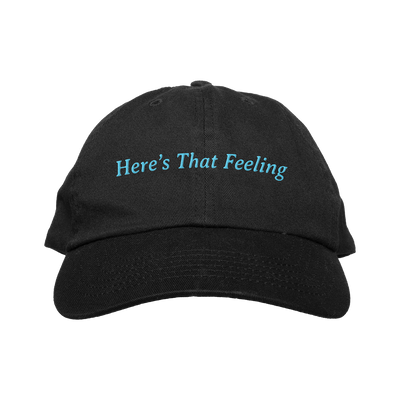 Wrong Man "Here's That Feeling" Black Dad Hat