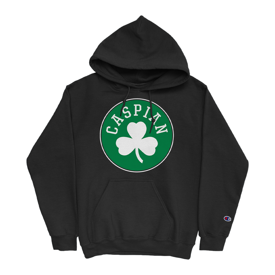 Caspian "Shamrock" Premium Champion Black Hooded Sweatshirt
