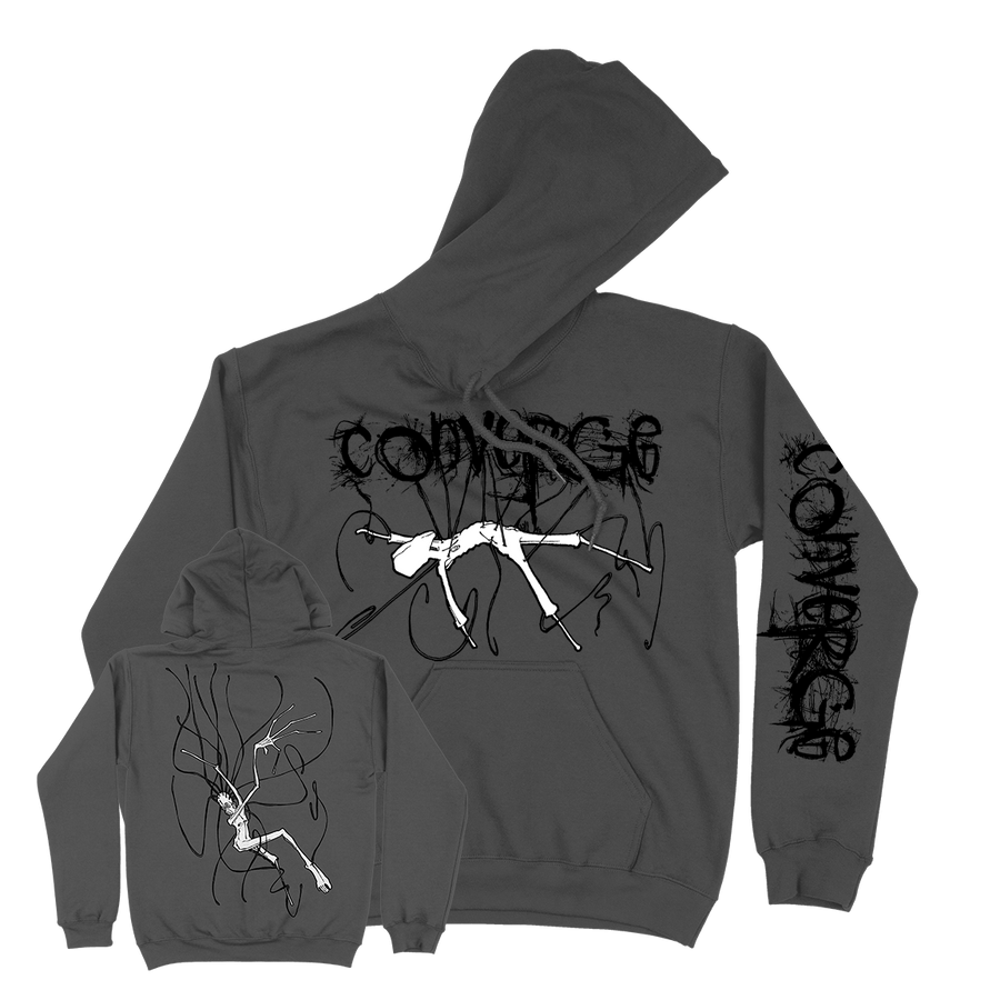 Converge "Forsaken" Premium Pigment-Dyed Black Hooded Sweatshirt