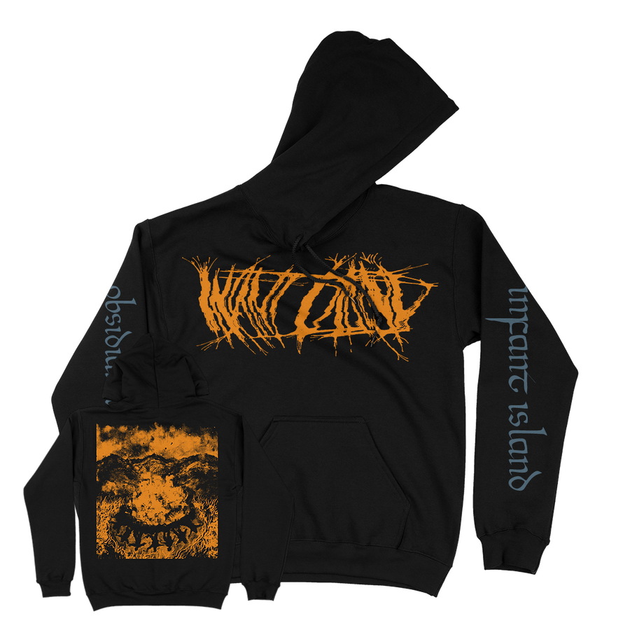 Infant Island "Obsidian Wreath" Black Hooded Sweatshirt