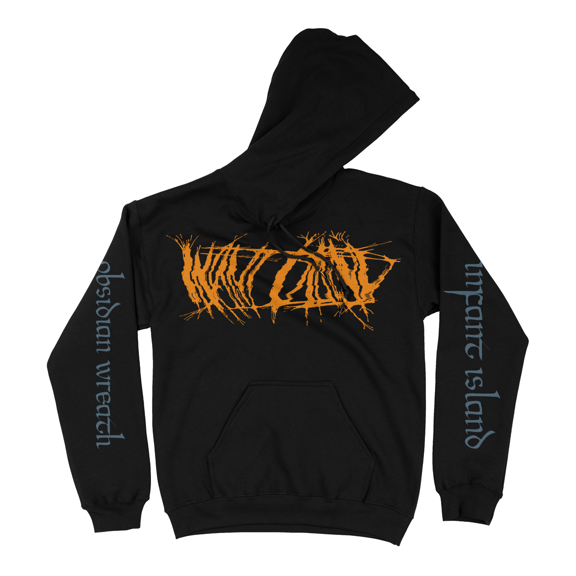 Infant Island "Obsidian Wreath" Black Hooded Sweatshirt