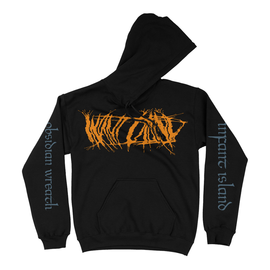 Infant Island "Obsidian Wreath" Black Hooded Sweatshirt