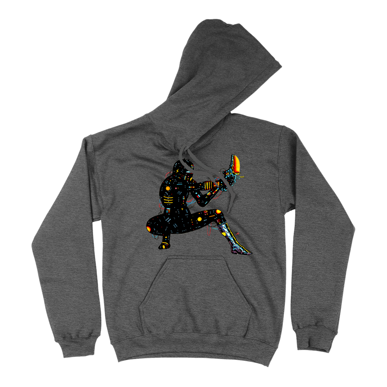 Nick Pyle "Fer-De-Lance" Charcoal Heather Hooded Sweatshirt