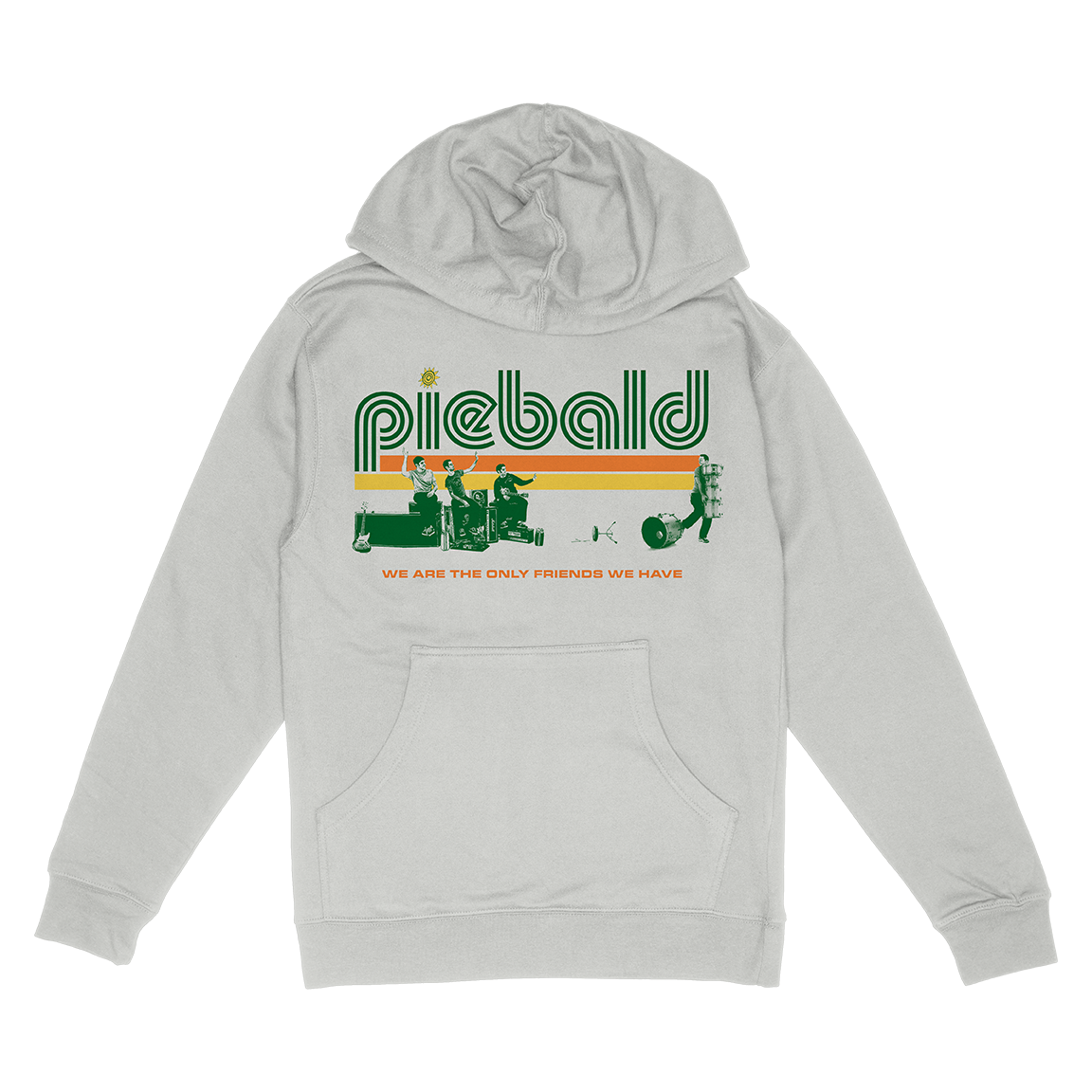 Piebald "King of the Road" Smoke Hooded Sweatshirt