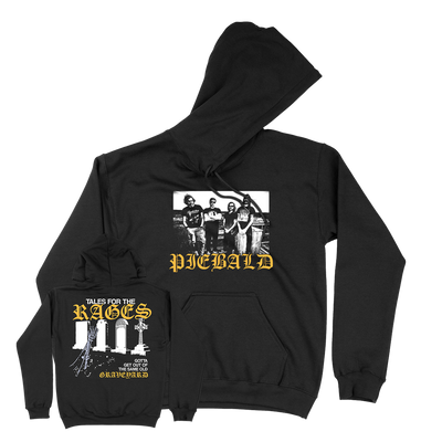 Piebald "Graveyard" Premium Black Hooded Sweatshirt