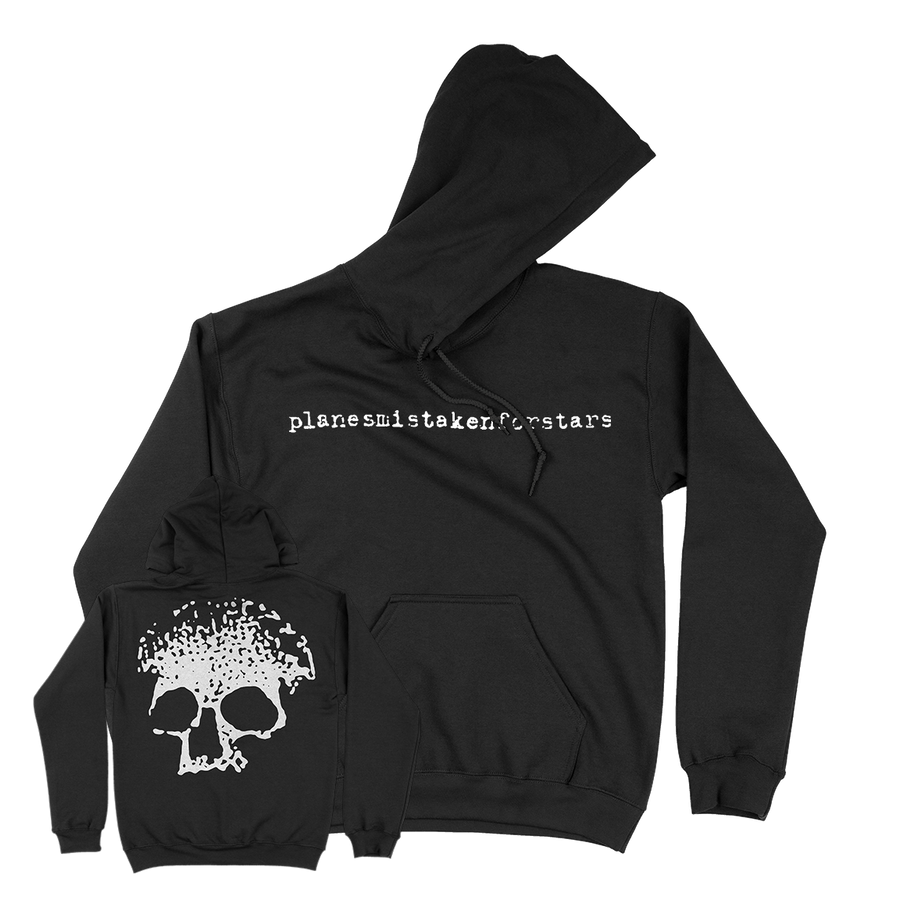 Planes Mistaken For Stars "Skull" Black Hooded Sweatshirt