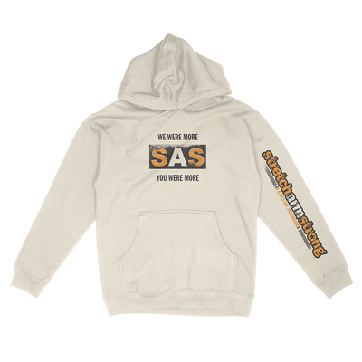 Stretch Arm Strong "For The Record" Bone Hooded Sweatshirt