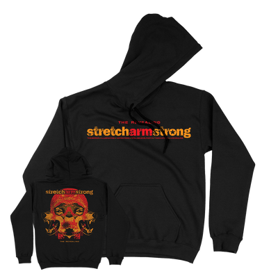 Stretch Arm Strong  "Den of Wolves" Black  Hooded Sweatshirt