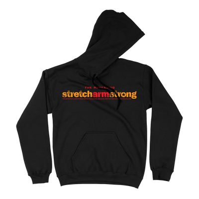 Stretch Arm Strong  "Den of Wolves" Black  Hooded Sweatshirt