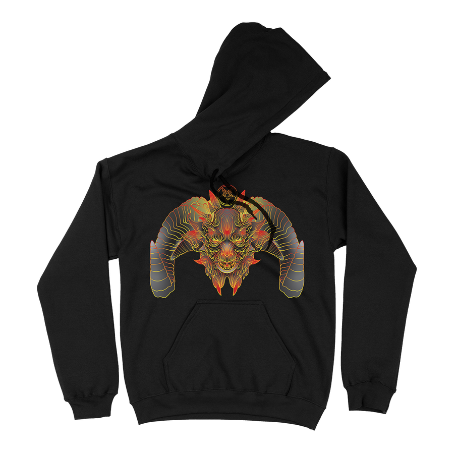 Seldon Hunt "Grinning Demon" Premium Black Hooded Sweatshirt