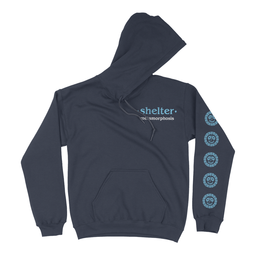 Shelter "Metamorphosis Hoodie" Navy Blue Hooded Sweatshirt