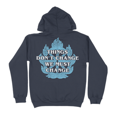 Shelter "Metamorphosis Hoodie" Navy Blue Hooded Sweatshirt