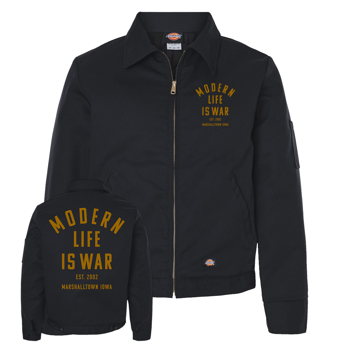 Modern Life Is War "Marshalltown Iowa" Insulated Black Work Jacket