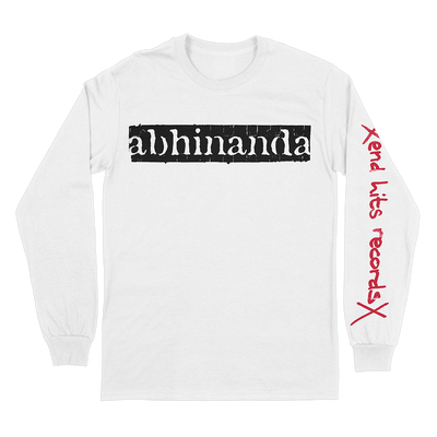 Abhinanda "Bjuder Pa Hardcore" White Longsleeve