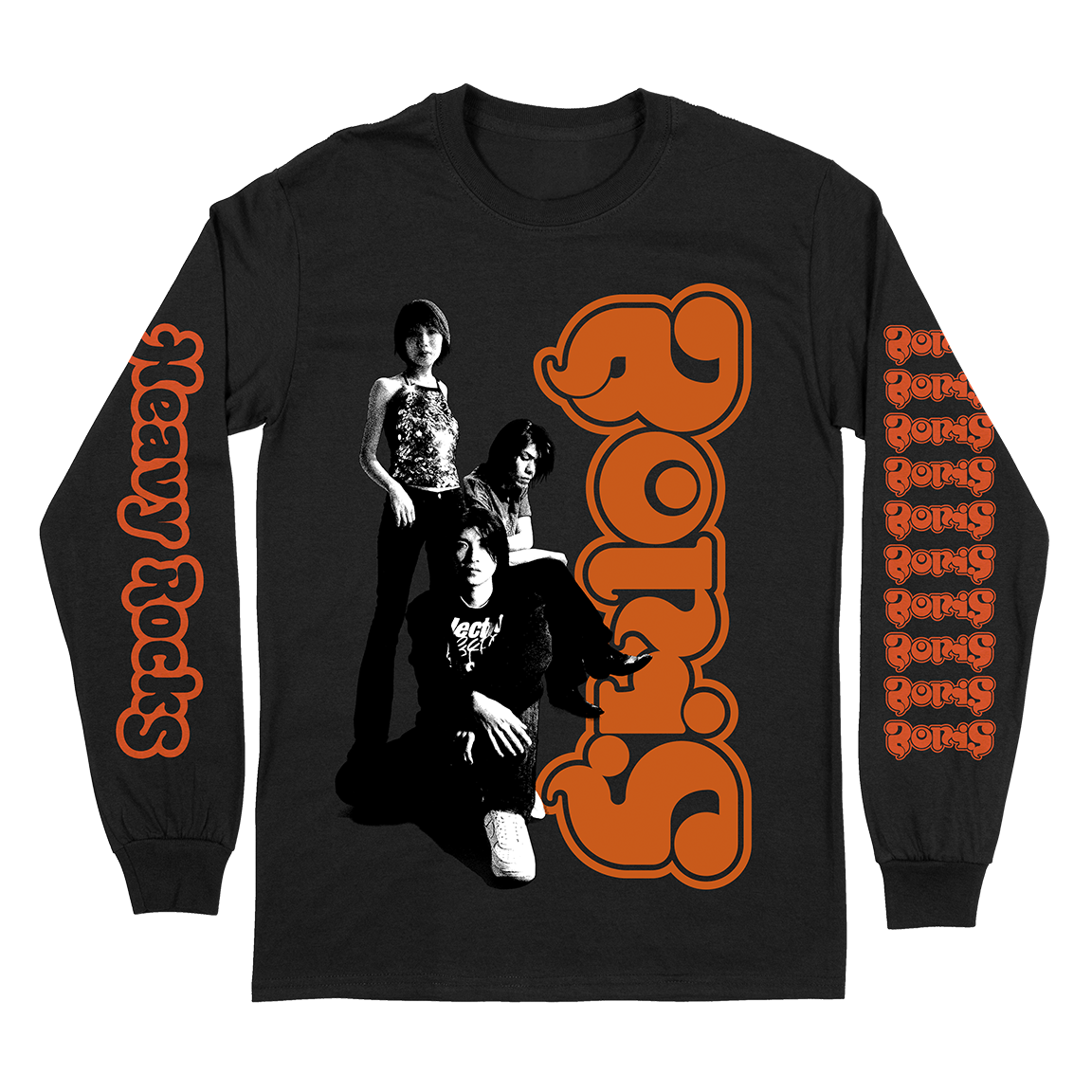 Boris "Heavy Rocks" Premium Black Longsleeve