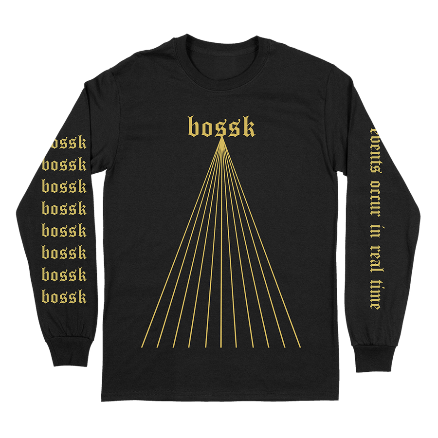 Bossk "Events Occur In Real Time" Black Longsleeve