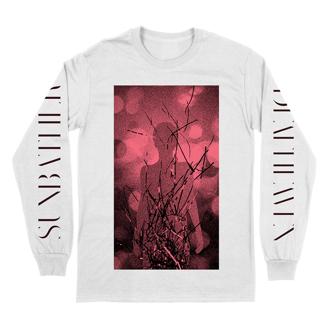 Deafheaven "Sunbather: Silhouette" White Longsleeve