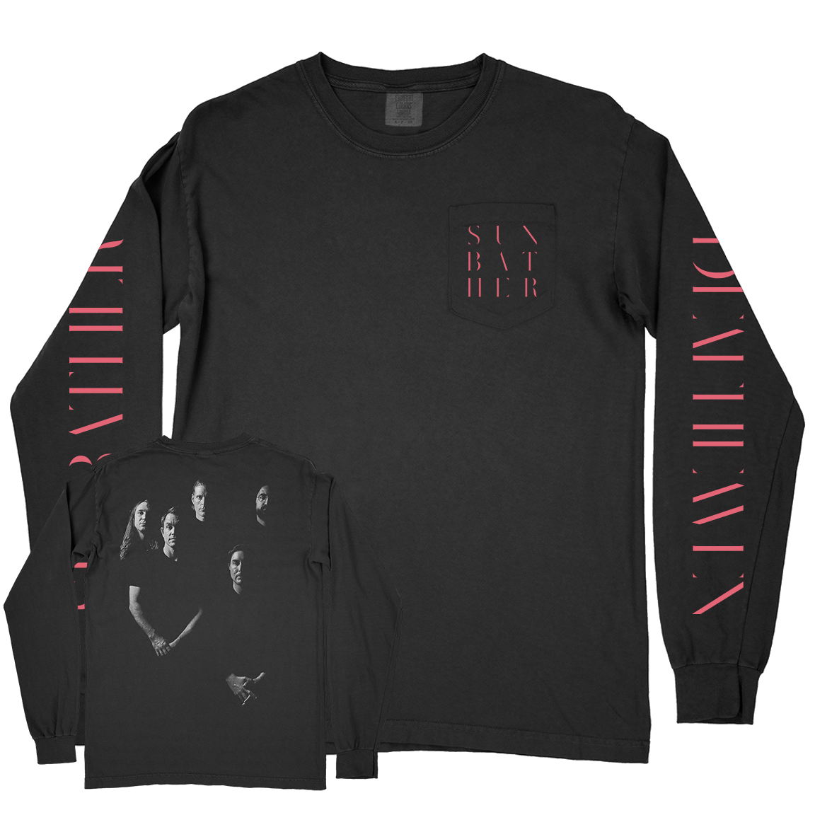 Deafheaven "Sunbather: 2023" Premium Black Pocket Longsleeve