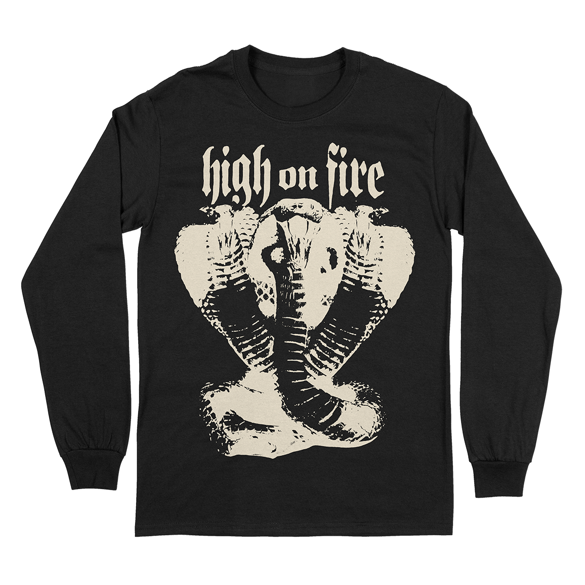 High On Fire "Snakes" Black Longsleeve
