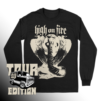 High On Fire "Snakes" Black Longsleeve