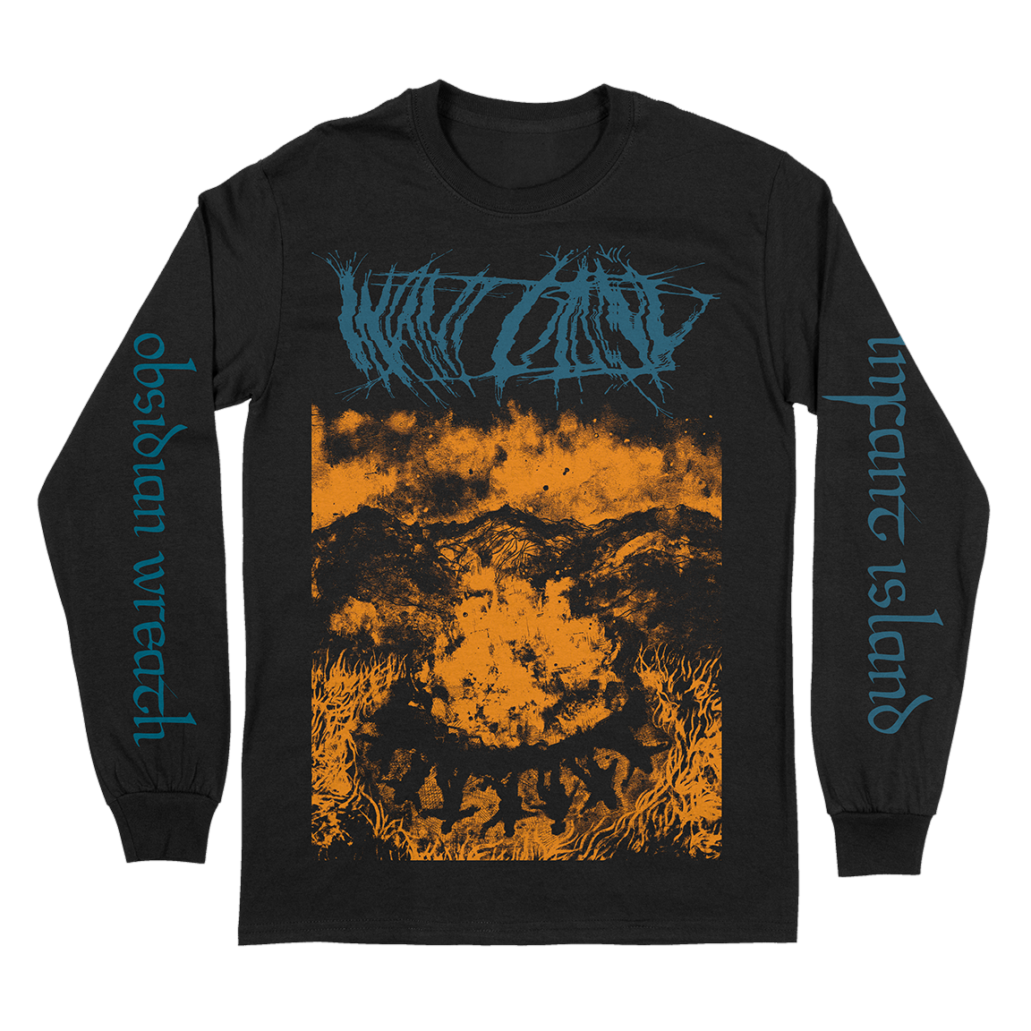 Infant Island "Obsidian Wreath" Black Longsleeve