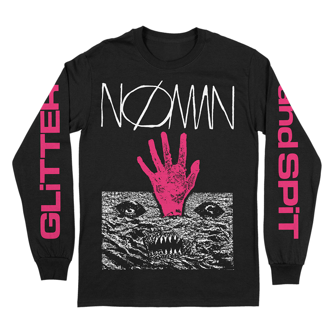 NØ MAN "Hand Long Sleeve" Black Longsleeve