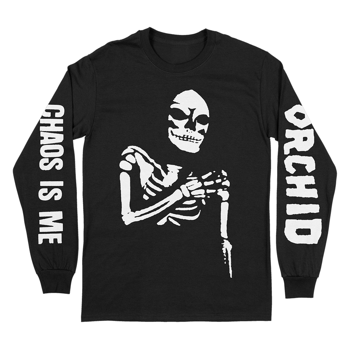 Orchid "Chaos Is Me" Black Longsleeve