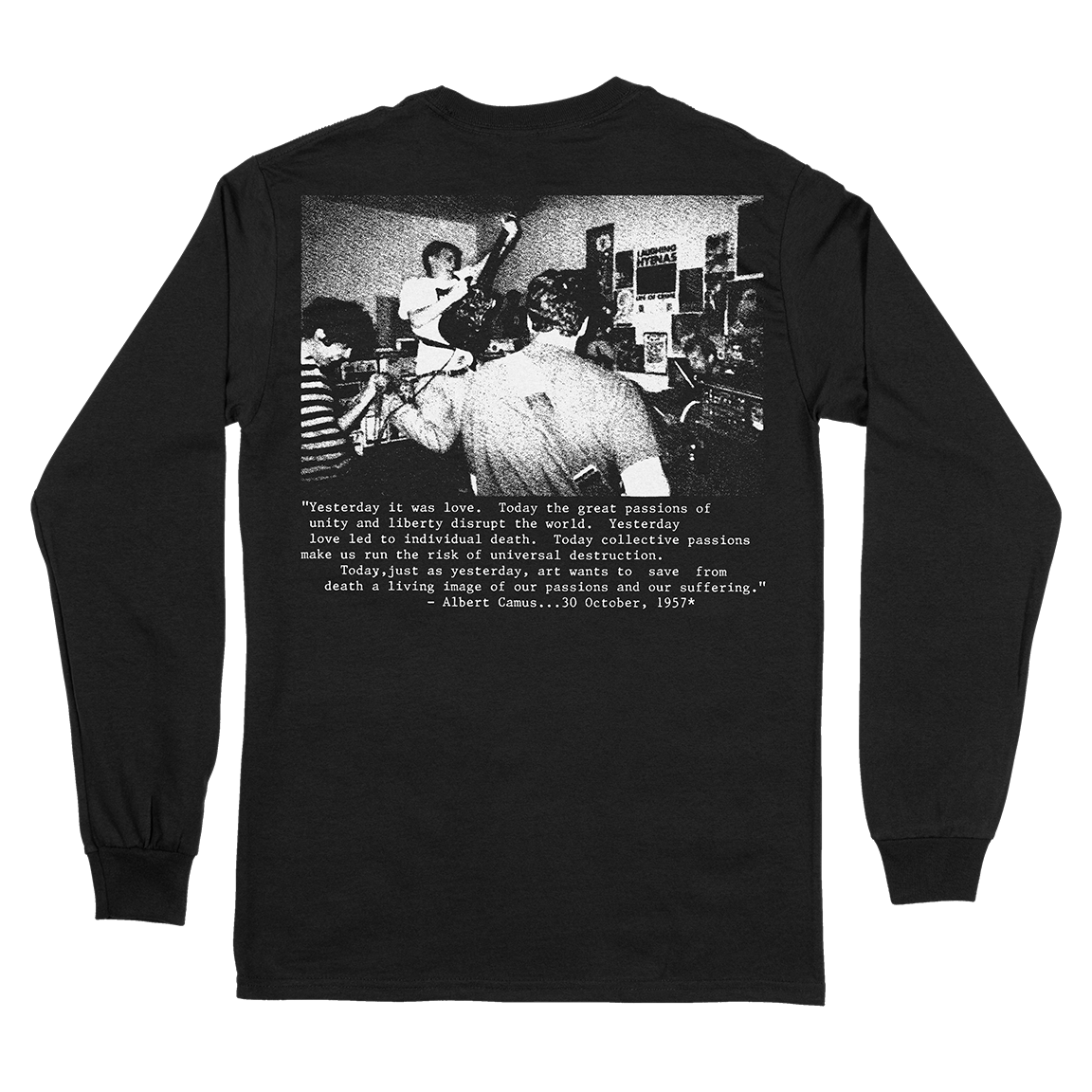 Orchid "Chaos Is Me" Black Longsleeve