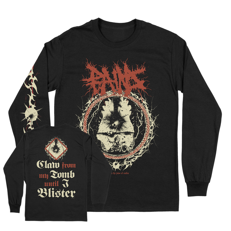 Pains "Jaws of Malice" Black Longsleeve Shirt