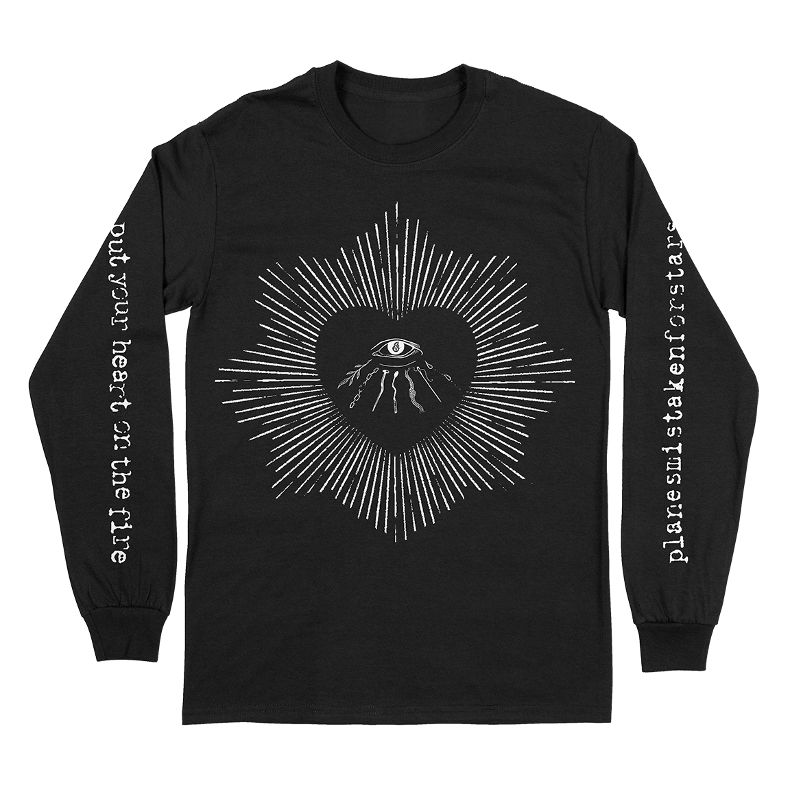 Planes Mistaken For Stars "Eye & Heart" Black Longsleeve