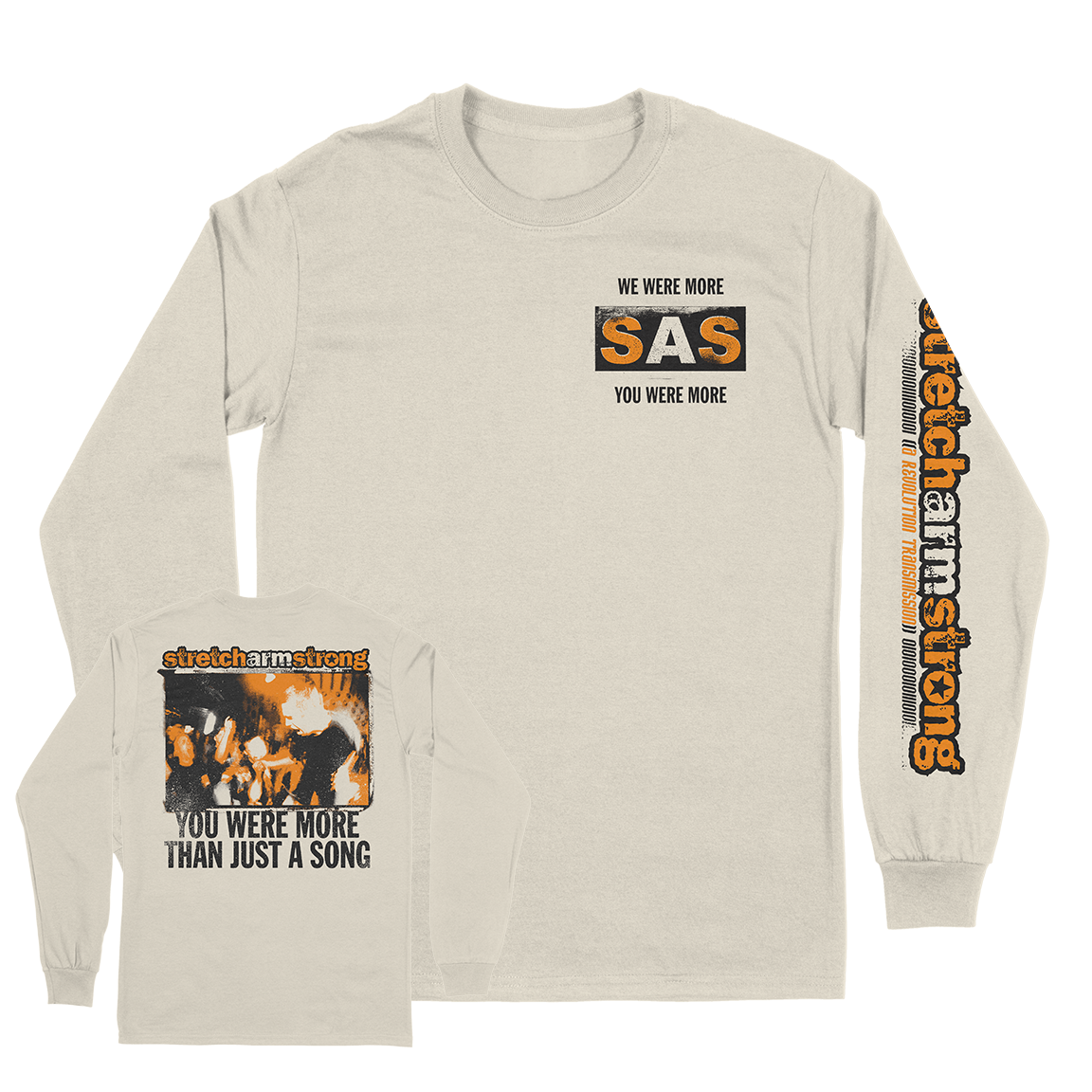 Stretch Arm Strong "For The Record" Natural Longsleeve