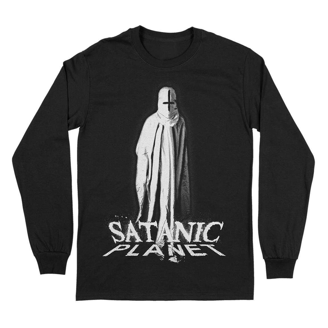 Satanic Planet "Baphomet Ghost" Premium Black Longsleeve