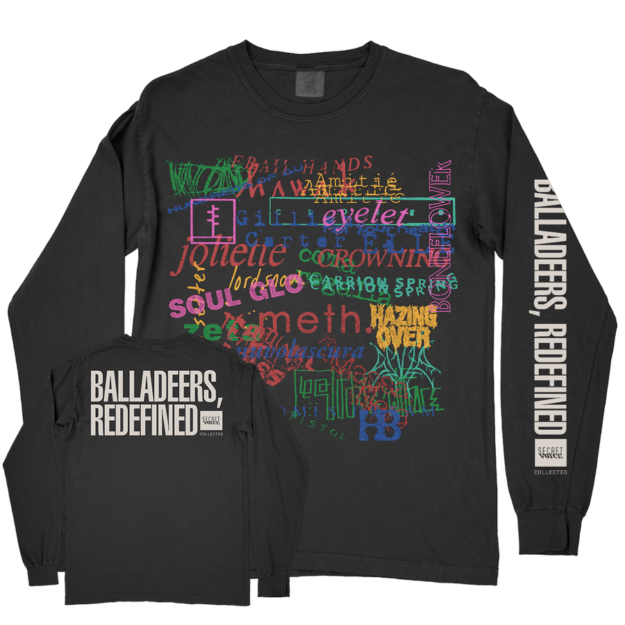Secret Voice βBalladeers, Redefinedβ Premium Black Longsleeve