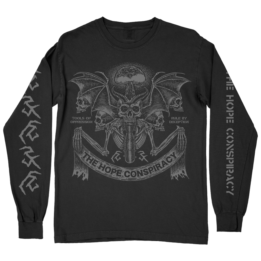 The Hope Conspiracy "Tools Of Oppression: Grey" Black Premium Longsleeve