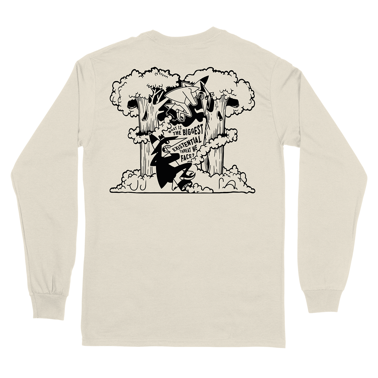 The Suicide File "Mad Magazine" Natural Longsleeve