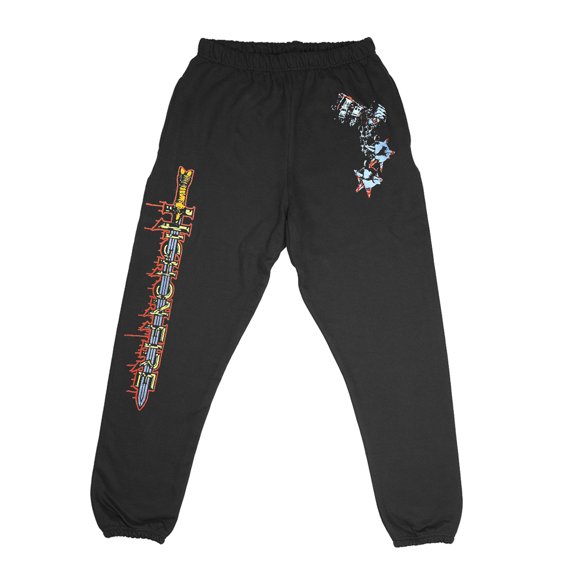 High On Fire "Sword" Black Sweatpants