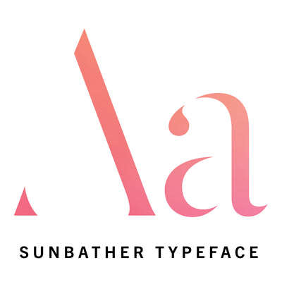 "Sunbather" Typeface