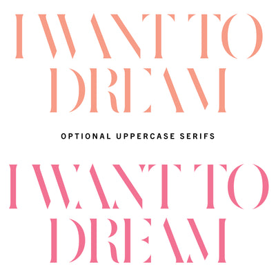 "Sunbather" Typeface