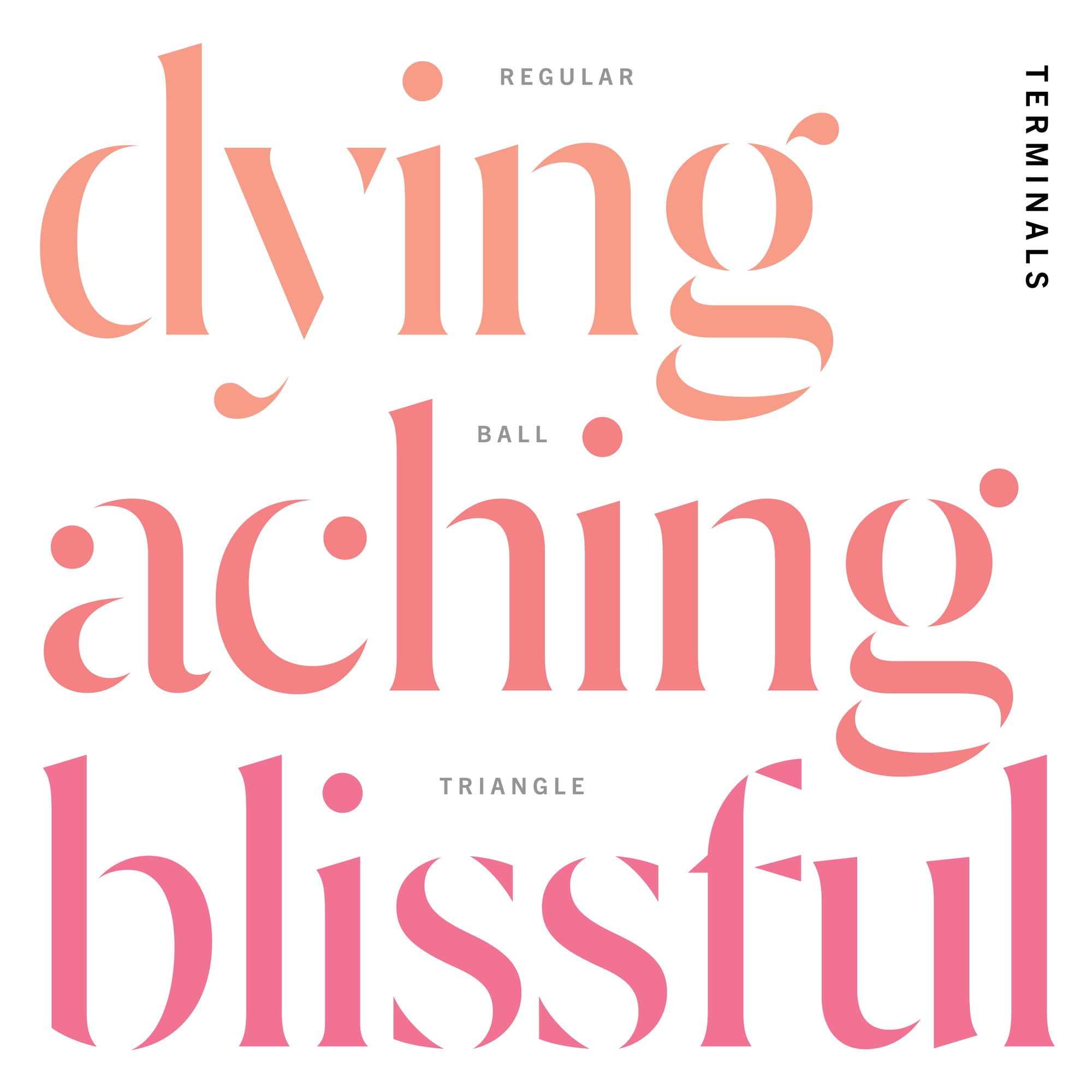 "Sunbather" Typeface