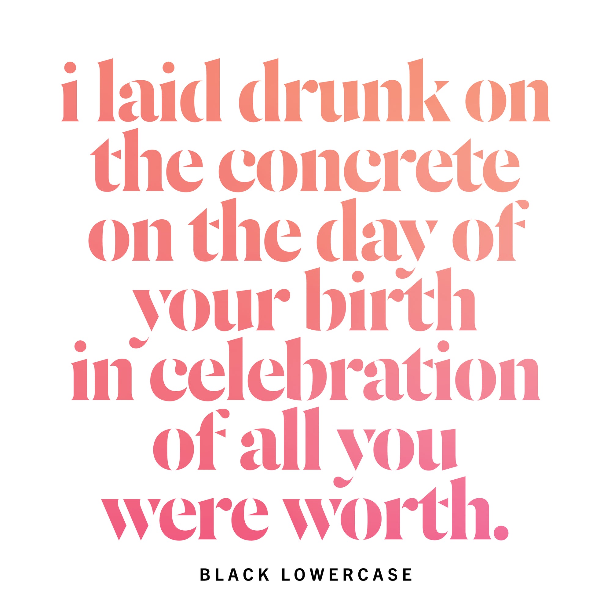 "Sunbather" Typeface